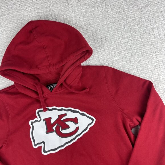 KANSAS CITY CHIEFS Hoodie Sweatshirt Men's Medium NFL Football Pullover Red - Picture 2 of 14